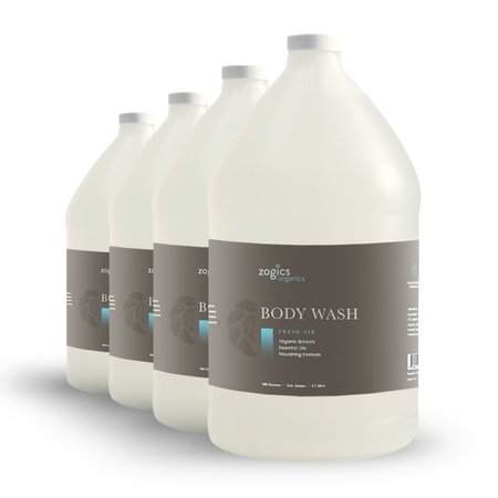 Zogics Organics Body Wash, Fresh Air, 1 gallon OBWFA128-Single